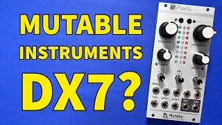 New Mutable Instruments Plaits Firmware Yamaha DX7 FM in a module [upl. by Anazraf]