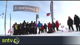 The worlds coldest marathon takes place at the North Pole [upl. by Idham]