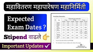 MSEB  MAHATRANSCO  MAHADISCOM Expected Exam Dates  Updates  🔥 [upl. by Euqinahs]