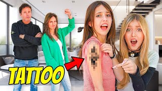 I GOT A TATTOO PRANK on Mom i got grounded [upl. by Born]