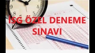 İSG Özel Deneme Sınavı [upl. by Sandye]