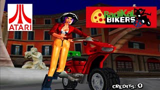 Radikal Bikers X Atari PIZZA DELIVERY ARCADE COIN OP [upl. by Dachi]