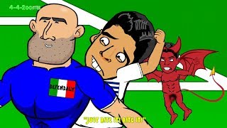 😁LUIS SUAREZ BITE on Chiellini😁 Italy vs Uruguay by 442oons 01World Cup Cartoon 24614 BeatIit [upl. by Brandise331]