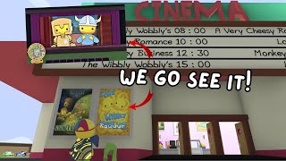 We go see The Wibbly Wobblys movie AT THE CINEMA  Wobbly Life HALLOWEEN MOVIE [upl. by Brechtel]