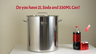 How to measure how much stockpot you need with Coke [upl. by Ailefo458]