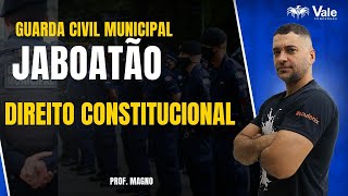 Dica GCM Jaboatão Direito Constitucional [upl. by Llenoj549]