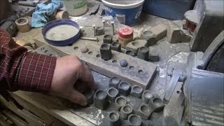 Making a Carborundum Marble Grinding Cup [upl. by Rhu]