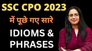 Idioms amp Phrases asked in SSC CPO 2023  Free English Classes  English With Rani Maam [upl. by Imot107]