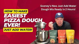 Easiest Pizza Dough Ever Gozney Just Add Water Pizza Mix  Ready in 2 Hours [upl. by Atinrahs]