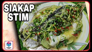 RESEPI SIAKAP KAYANGAN VIRAL STIM PALING SIMPLE DAN SEDAP [upl. by Tica]