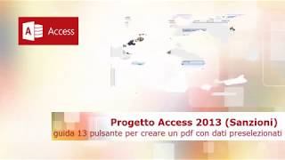 Access progetti  un database da zero  guida 13 pulsante per creare un pdf con dati preselezionati [upl. by Hendrick710]