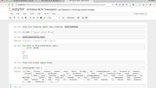 24 Python NLTK Tokenization [upl. by Autrey]