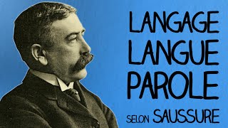 Langage Langue Parole selon De Saussure  Ma Langue dans Ta Poche 1 [upl. by Ynaffat881]