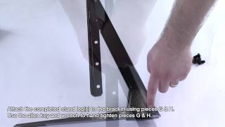 How to TV Stand  Build for Universal Table Top TV StandBase for 37quot  70quot FlatScreen TVs [upl. by Edwards]