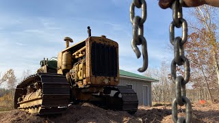 The Caterpillar RD6 quotTorque Monsterquot Broke Its Chain amp Is Pulling Trees Over Again [upl. by Aciria]