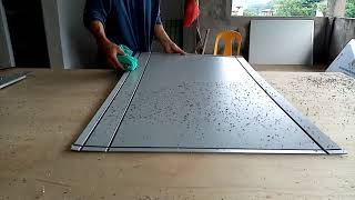 Aluminum composite panel grooving [upl. by Akemak]