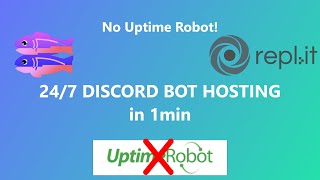 How to host discord bot 247 in 1 minute  Glitch  Repl [upl. by Ydnarb]