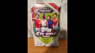 2024 Topps Chrome Tennis Hobby Box [upl. by Meeki]