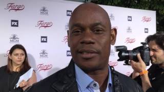 Bokeem Woodbine chats on the quotFargoquot red carpet for an Emmy voter FYC screening [upl. by Auberta]