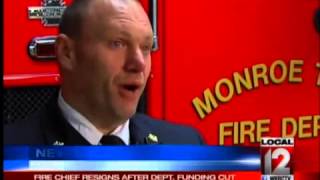 Fire Chief Resigns After Department Funding is Cut [upl. by Yrag]