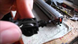 How to Fitting a Kadeetype coupler to Hornby Mk3 coaches [upl. by Ejroj]