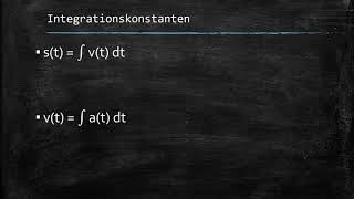 Integralrechnung ZeitWeg  Geschwindigkeit  Beschleunigung [upl. by Altman]