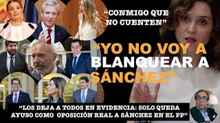 TREMENDO DARDO DE AYUSO A SUS COLEGAS BORJAMARISquotCONMIGO QUE NO CUENTEN PARA BLANQUEAR A SÁNCHEZquot [upl. by Ahseel]