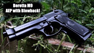 Beretta M9 AEP Blowback [upl. by Mortensen]