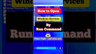 ✅ open windows services manager in windows 10  how to open services in windows 10 shorts windows [upl. by Chil]