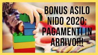 BONUS asilo NIDO PAGAMENTI 2020 in ARRIVO 😍😍😍 [upl. by Fee]