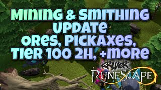 Mining and Smithing Update 2024 New Ores Armour Pickaxe Tier 100 2H more  2024  Runescape 3 [upl. by Garbe]