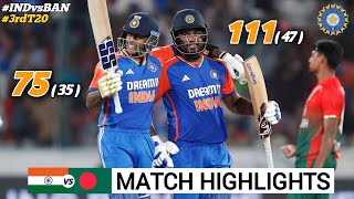 India vs Bangladesh 3rd T20 Highlights 2024  India vs Bangladesh  IND vs BAN 3rd T20 Highlights [upl. by Nortyad224]