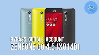 New 2017  Bypass FRP Asus Zenfone Go 45 X014D Android 511 [upl. by Aralomo814]