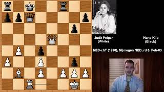 Judit Polgar vs Hans Klip 1990 [upl. by Kielty]