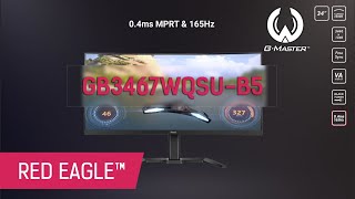 Immerse yourself in the game with the 34 curved GMaster GB3467WQSU Red Eagle [upl. by Whall]