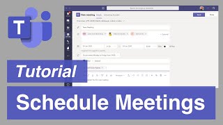 Microsoft Teams  The Right Way to Schedule Meetings [upl. by Carboni]