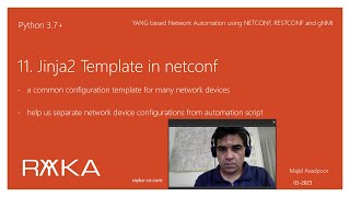 11 Jinja2 Template in netconf [upl. by Cost790]