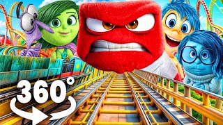 Inside out 2 360°  Roller Coaster  4K VR 360 Video  Roller Coaster [upl. by Mylo514]