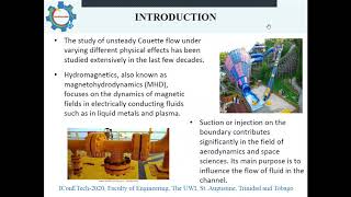 UNSTEADY HYDROMAGNETIC COUETTE FLOW UNDER AN OSCILLATING PRESSURE GRADIENT J Veronique et al [upl. by Kcirtemed427]