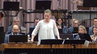 Marimba in the Wind by Eckhard Kopetzki  Symphonisches Blasorchester des Musikverein Östringen [upl. by Parrie713]