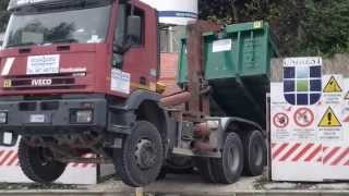 ECO EDIL AUTOTRASPORTI ROCCA DI MEZZO LAQUILAIVECO EUROTRAKKER SCARRABILE HOOKLIFT parte 2 [upl. by Spitzer960]