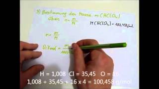 Massenanteil wx Massenbruch Theorie und Rechenbeispiel [upl. by Adnuhsal965]