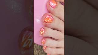 EPIC Pedicure FeetCare routine with Ombre Animal Print naildesign foot pedi 🦶✨️ [upl. by Fronia]