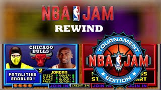 NBA Jam Rewind  Michael Jordan is finally in NBA JAM TE  MK Characters Unlocked by default [upl. by Winzler]