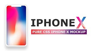 Pure CSS iPhone X Mockup  CSS only iPhone X Design  Tutorial  Neumorphism [upl. by Godber]