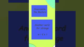 quotUnscramble the Mystery Anagram Puzzles to Solvequot [upl. by Simmonds]