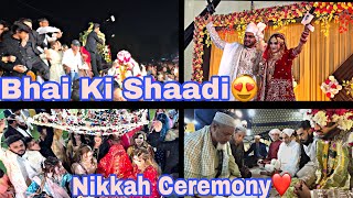 Farhan Sabir Ki Shadii Mai Gaye😍  Nikah Ceremony ❤️  Family Vlogs [upl. by Dyanna]