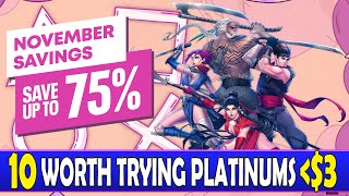 10 Platinum Games Worth Trying for Under 3  PSN November Savings [upl. by Norok5]