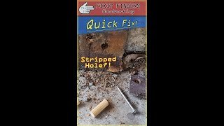 How to Fix a Stripped Screw Hole in Wood [upl. by Burbank265]