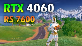 RTX 4060 Fortnite  Ryzen 5 7600  RTX 4060 [upl. by Magulac]